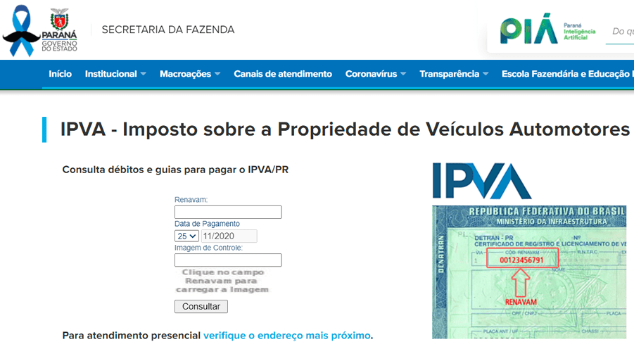 IPVA Detran PR