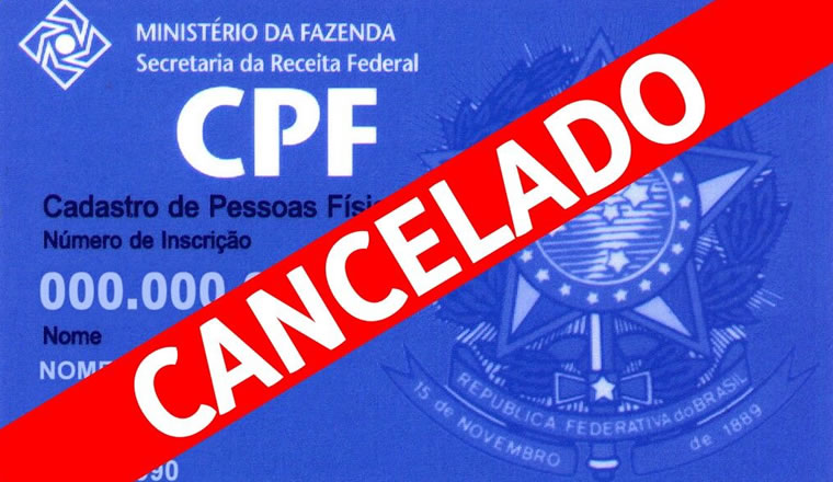 CPF cancelado o que fazer